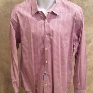 Men's Purple & White Dress Shirt