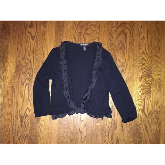 Black open cardigan by INC size M