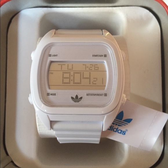 NEW WITH TAGS ALL WHITE ADIDAS WATCH