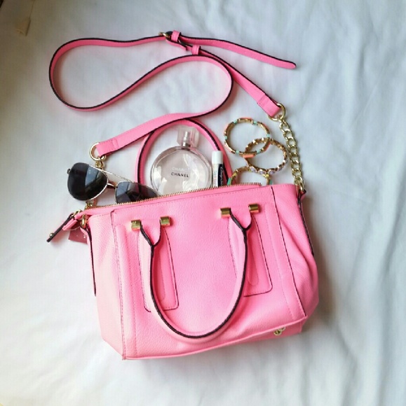 Neon Hot Pink Crossbody Purse
