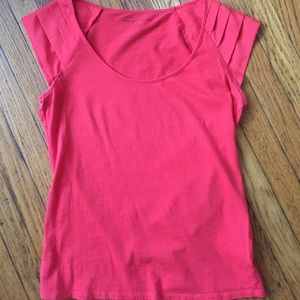 Silk cap-sleeved tee