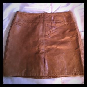 Vintage genuine leather gap skirt
