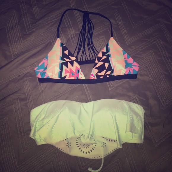 2 bikini tops