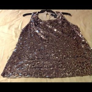 Beautiful Sequin Top with sleek neckline