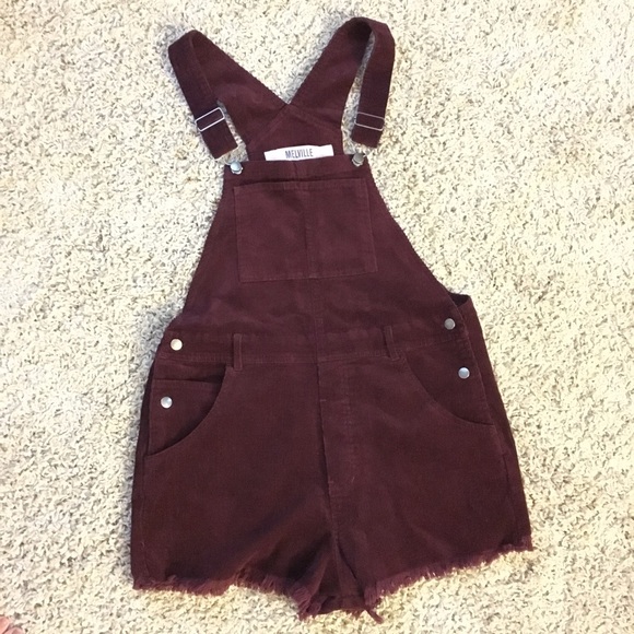 NWOT Brandy Melville Corduroy Overall Shorts