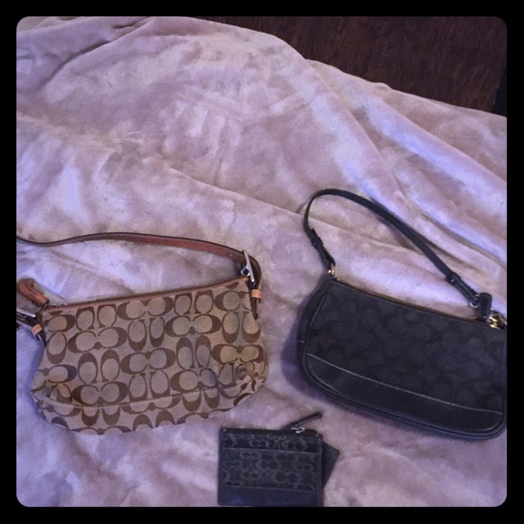 2 Coach purses & 1 Coach coin wallet