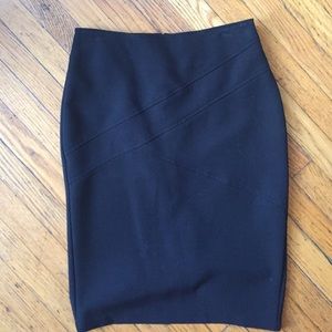 Black pencil skirt