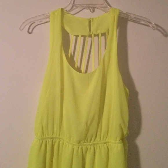 Fluorescent Yellow Sun Dress
