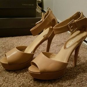 Arden B Peep Toe Sling Back Pumps
