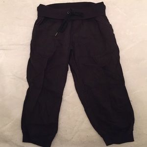 Black linen pants