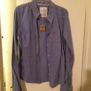 NWT Hollister Striped Button up Blouse