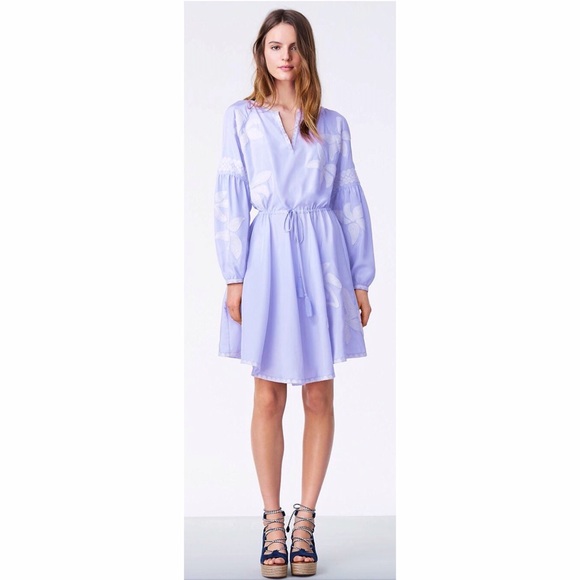 Tory Burch Dresses & Skirts - TORY BURCH Purple Floral Embroidered Tunic Dress