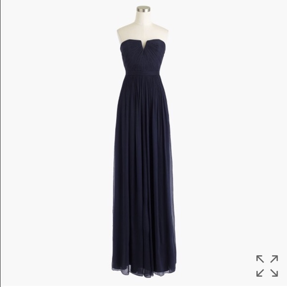 NWT J Crew Nadia Bridesmaid Dress Navy