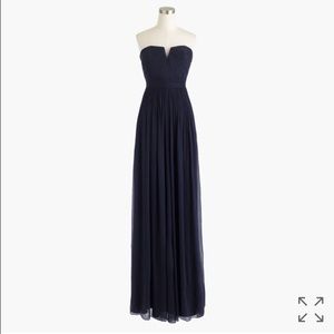 NWT J Crew Nadia Bridesmaid Dress Navy