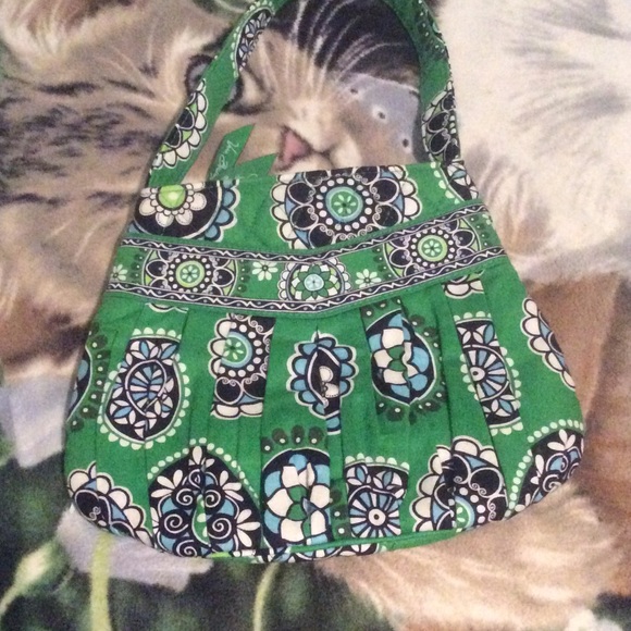 Vera Bradley green minibag