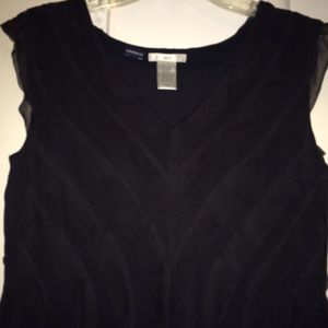 NWOT Black Silk Blouse