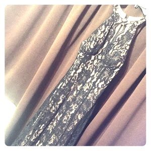Long black and nude lace dress! (Formal)