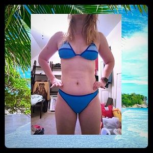 Blue 2 piece Bathing suit