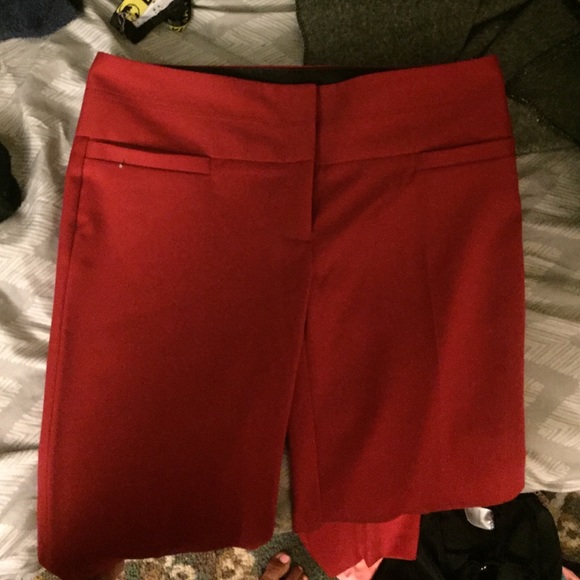 Red dress pants