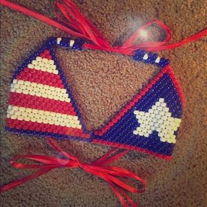 American flag Kandi bra