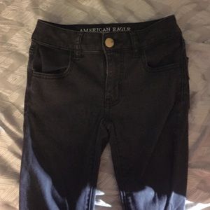 Black American eagle skinny jeans