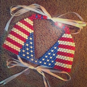 American flag Kandi top
