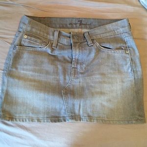 7 for all mankind jean skirt
