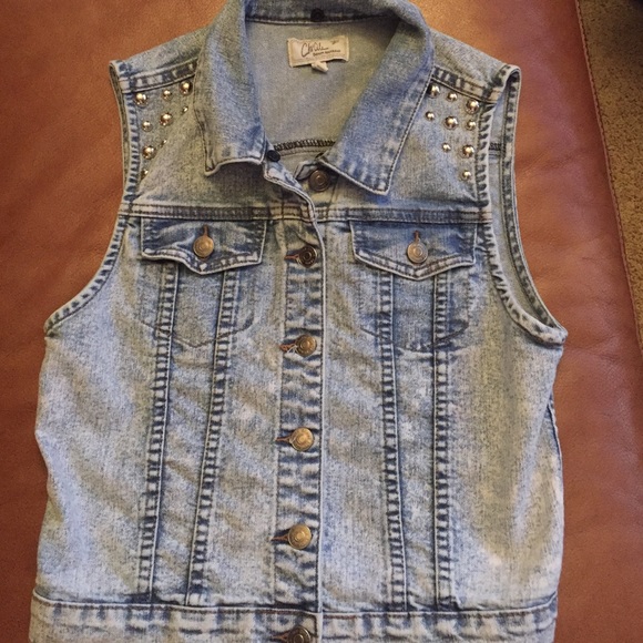 💟💕💖SOLDin bundle denim studded vest. 💞