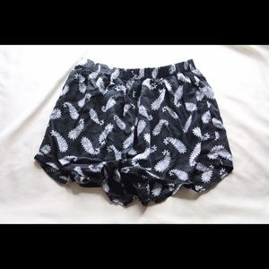 Black and White Paisley Brandy Melville Shorts