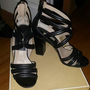 Michael Kors Collection leather zip pumps