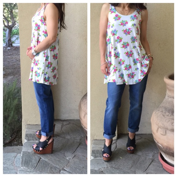 Floral tank - Picture 3 of 3