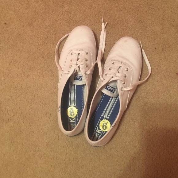 Classic white lace up Ked sneakers