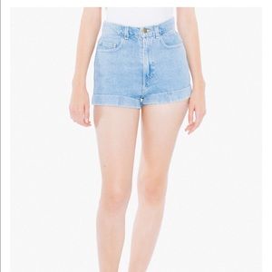 American Apparel high-waist Jean cutoff short
