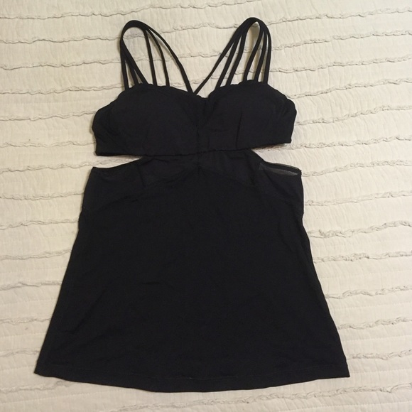 Rare! Lululemon cut out and mesh tank top!