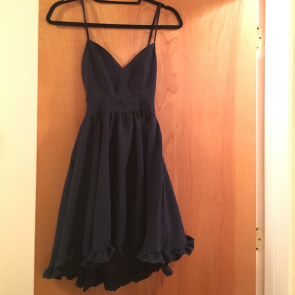 Navy blue mini dress - Picture 1 of 4