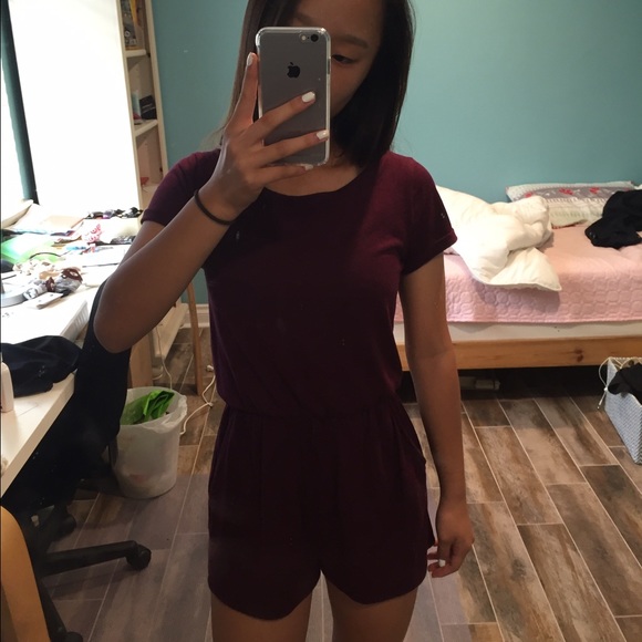 H&M Other - H&M burgundy romper