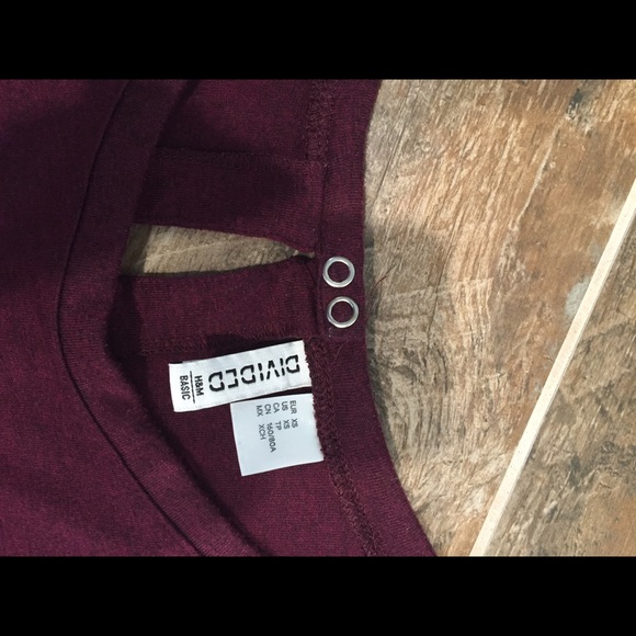H&M burgundy romper - Picture 2 of 2