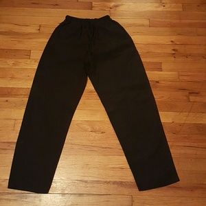 Small black scrub pants