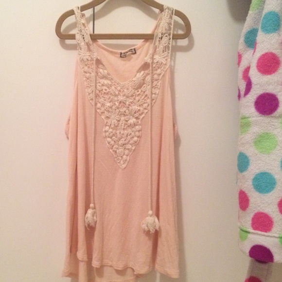Soft pink tank top