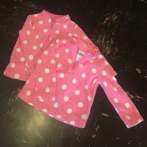 Pink Polka Dot Fleece