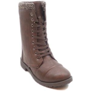 Brown Combat Boots