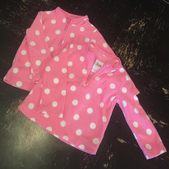 Pink Polka Dot Fleece
