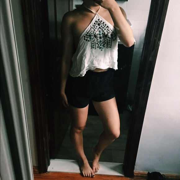 Jeweled Halter Top Size Small (Chiffon, flowy)