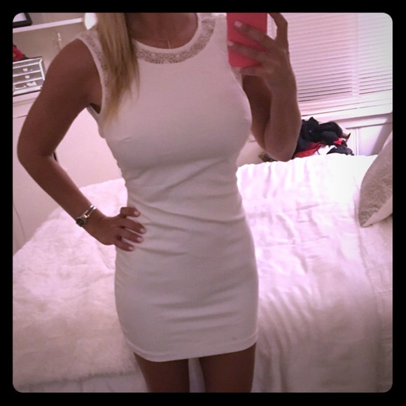 Classy Zara white lace dress