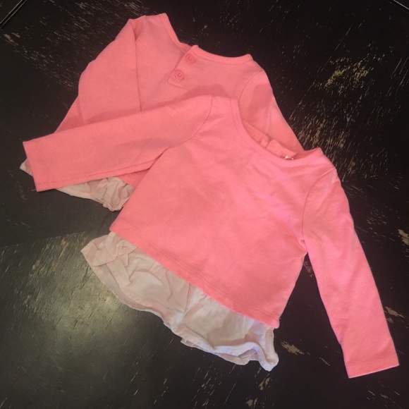 Pink Sweatshirt w/Frilly Detail