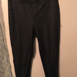 Faux leather leggings