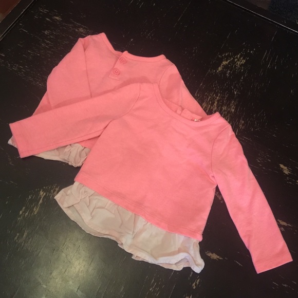 Pink Sweatshirt w/Frilly Detail