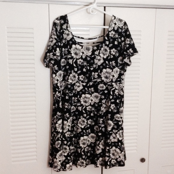 Caged back babydoll dress