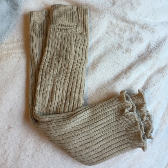 Tan leg warmers