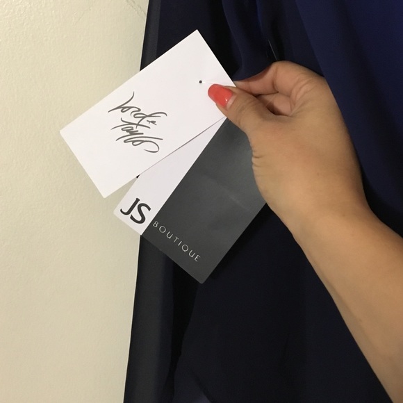 Brand new blue and navy dress, amazing design!